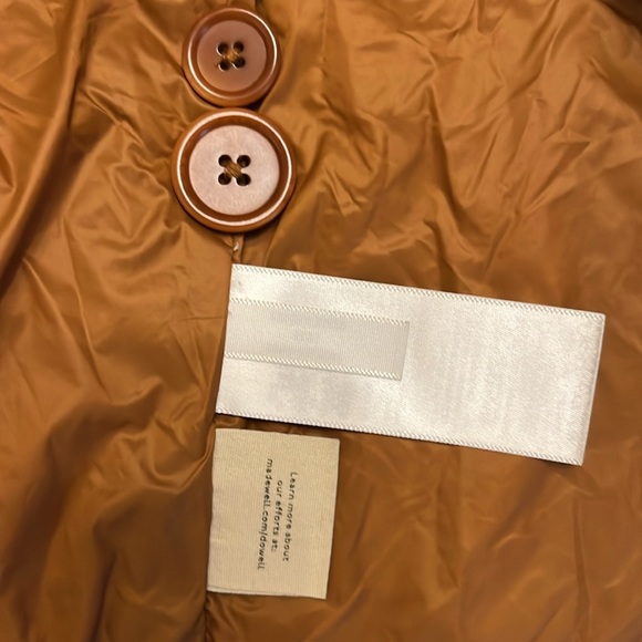 Madewell Air Puff Quilted Shirt Jacket Warm Coffee Burnt Orange Medium - Picture 10 of 14